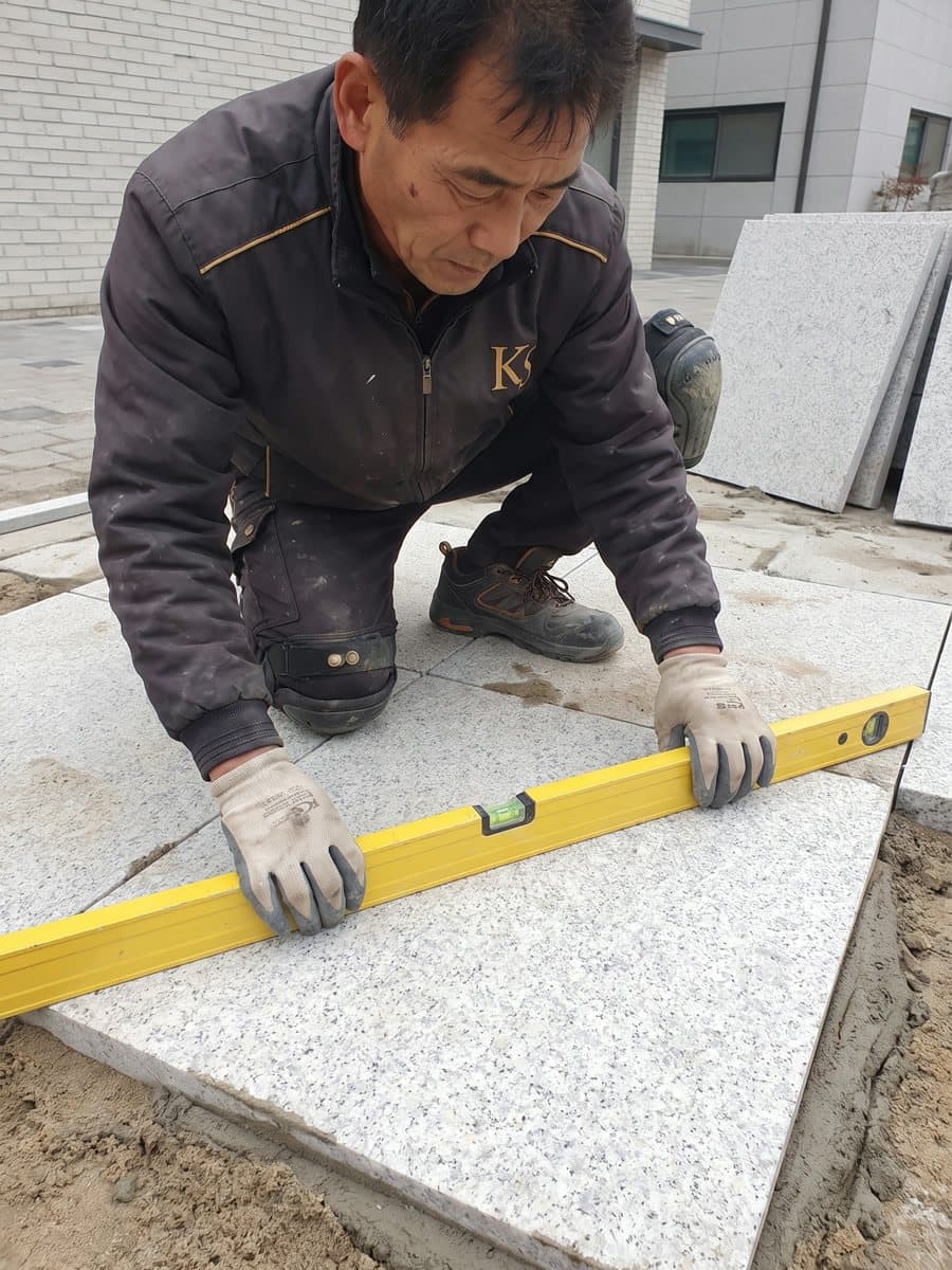 석공사 시공 현장